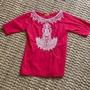 Roberta Freymann embroidered tunic. Size medium M
